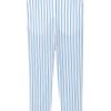 The Row Seedun Striped Cotton Cropped Pants in White - Lyst