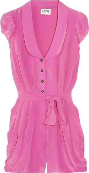 Alice By Temperley Bea Silk Jumpsuit - Lyst