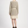 Bottega Veneta Cotton Knit Trench Dress in Beige (camel) - Lyst