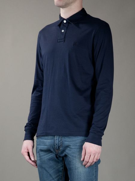 burberry brit long sleeve polo