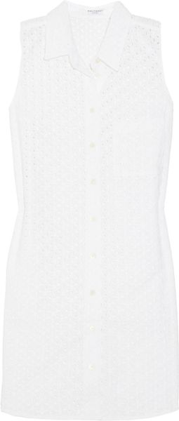 Equipment Adrien Eyelet Cotton Dress in White - Lyst