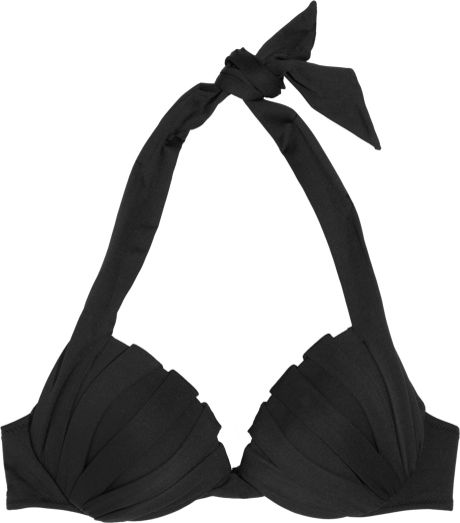 La Perla New Venus Halterneck Bikini Top in Black - Lyst