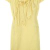 Marni Ruffled Silkblend Jacquard Dress in Yellow - Lyst