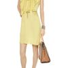 Marni Ruffled Silkblend Jacquard Dress in Yellow - Lyst