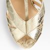 Nicholas Kirkwood Snakeprint Metallic Leather Platform Sandals in Gold - Lyst