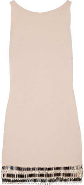 Azzaro Leeloo Embellished Open-back Crepe Mini Dress - Lyst