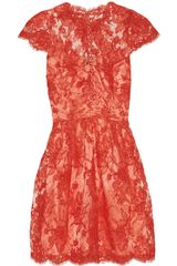 Issa Silk-satin and Lace Dress