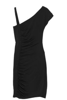 Just Cavalli Asymmetric Stretch Satin-jersey Dress - Lyst
