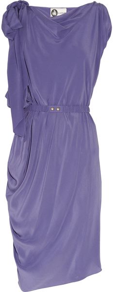  Belted Silk-crepe Dress 