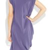 Lanvin Belted Silkcrepe Dress in Purple (violet) - Lyst