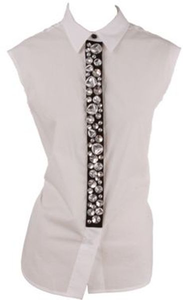 Marc Jacobs Sleeveless top in White (ivory) - Lyst