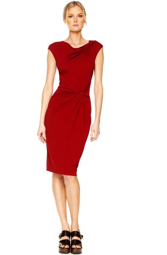 Michael Kors Draped Jersey Twist-knot Dress - Lyst