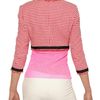 Msgm Cropped Cotton Tweed Jacket in Red - Lyst