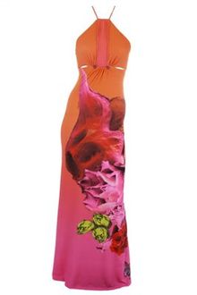 Roberto Cavalli Halterneck Gown - Lyst