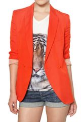 Stella McCartney Dry Slub Viscose Twill Jacket
