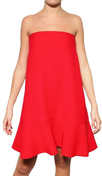 Valentino Silk Crepe Cady Dress - Lyst