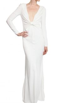 Valentino Stretch Viscose Cady Long Dress - Lyst