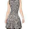 Alexander Mcqueen Viscose Silk Jacquard Knit Dress in Gray (black) - Lyst