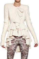 Alexander McQueen Leaf Crepe Jacket