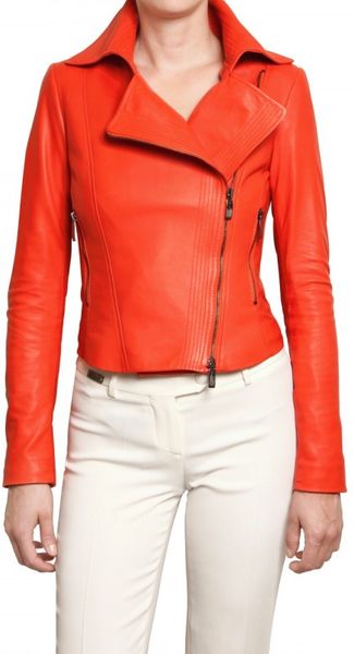 Antonio Croce Soft Nappa Biker Leather Jacket - Lyst
