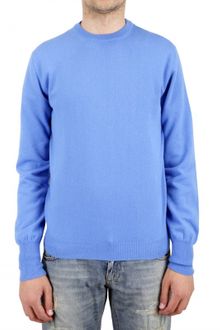Ballantyne Round Neck Cashmere Knit Sweater - Lyst