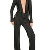 Balmain Textured Viscose Jersey Jumpsuit in Black - Lyst