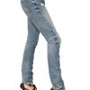 Balmain Destroyed Skinny Stretch Denim Jeans in Blue - Lyst