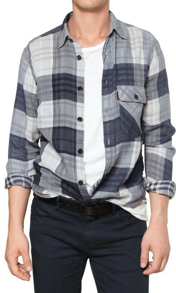 Burberry Brit Checked Cotton Gauze Shirt in Multicolor for Men (multi) - Lyst