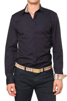 Burberry Brit Cotton Poplin Stretch Shirt - Lyst