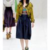 Burberry Prorsum Silk Taffeta Flared Skirt in Blue (navy) - Lyst