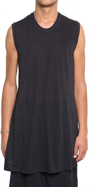 Damir Doma Cashmere Blend Jersey Sleeveless T-shirt - Lyst
