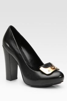 Diane Von Furstenberg Rhiannon Leather Platform Pumps - Lyst