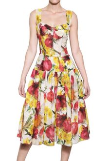 Dolce & Gabbana Onion Print Organza Creponne Dress - Lyst
