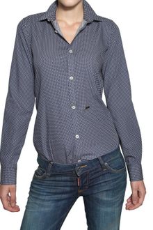 DSquared2 Polka Dot Cotton Poplin Shirt - Lyst