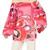 Emilio Pucci Printed Silk Georgette Top in Multicolor (multi) - Lyst
