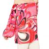 Emilio Pucci Printed Silk Georgette Top in Multicolor (multi) - Lyst