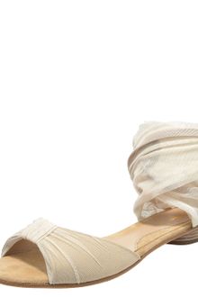 Fendi Flat Chiffon Sandal - Lyst