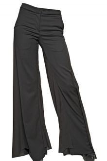 Gareth Pugh Chiffon Draped Wool Jersey Trousers - Lyst