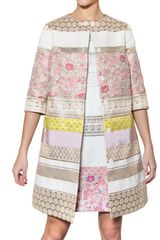 Giambattista Valli Lurex On Cotton Silk Jacquard Coat