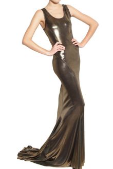 Haider Ackermann Techno Metallic Jersey Dress - Lyst