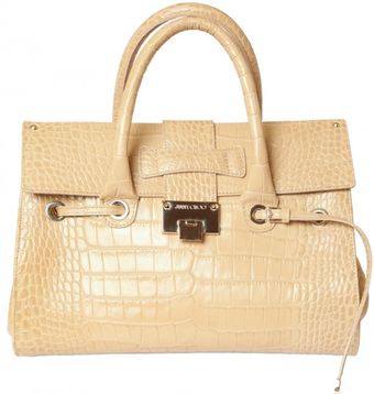  Rosalie Croco Printed Leather Top Handle 