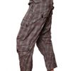 John Galliano Crinkled Checked Wool Trousers in Purple for Men (bordeaux) - Lyst