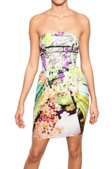 Mary Katrantzou Printed Cotton Viscose Wallpaper Dress - Lyst