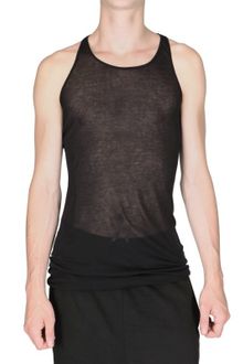 Rick Owens Miniribbed Cotton Tank Top - Lyst