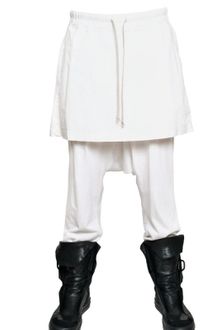 Rick Owens Poplin Skirt Jersey Trousers - Lyst