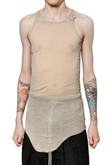 Rick Owens Miniribbed Cotton Tank Top - Lyst