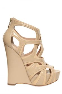 Alejandro Ingelmo 140mm Spider Patent & Suede Wedges - Lyst