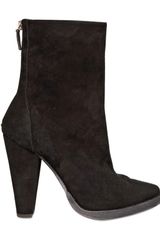 Balmain Black Suede Calf Boots