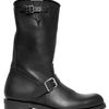 Balmain Double Belted Leather Boots in Black for Men - Lyst