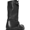 Balmain Double Belted Leather Boots in Black for Men - Lyst
